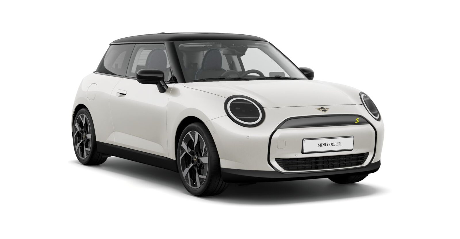 MINI Cooper SE in Weiß von vorne MINI Cooper SE in Weiß von vorne