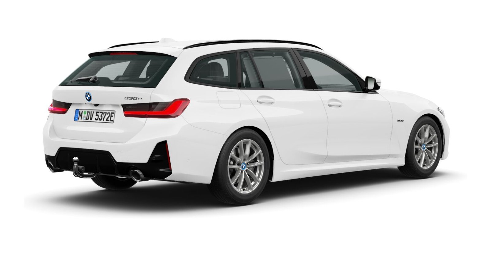 BMW BMW 3er in Weiß von hinten BMW BMW 3er in Weiß von hinten