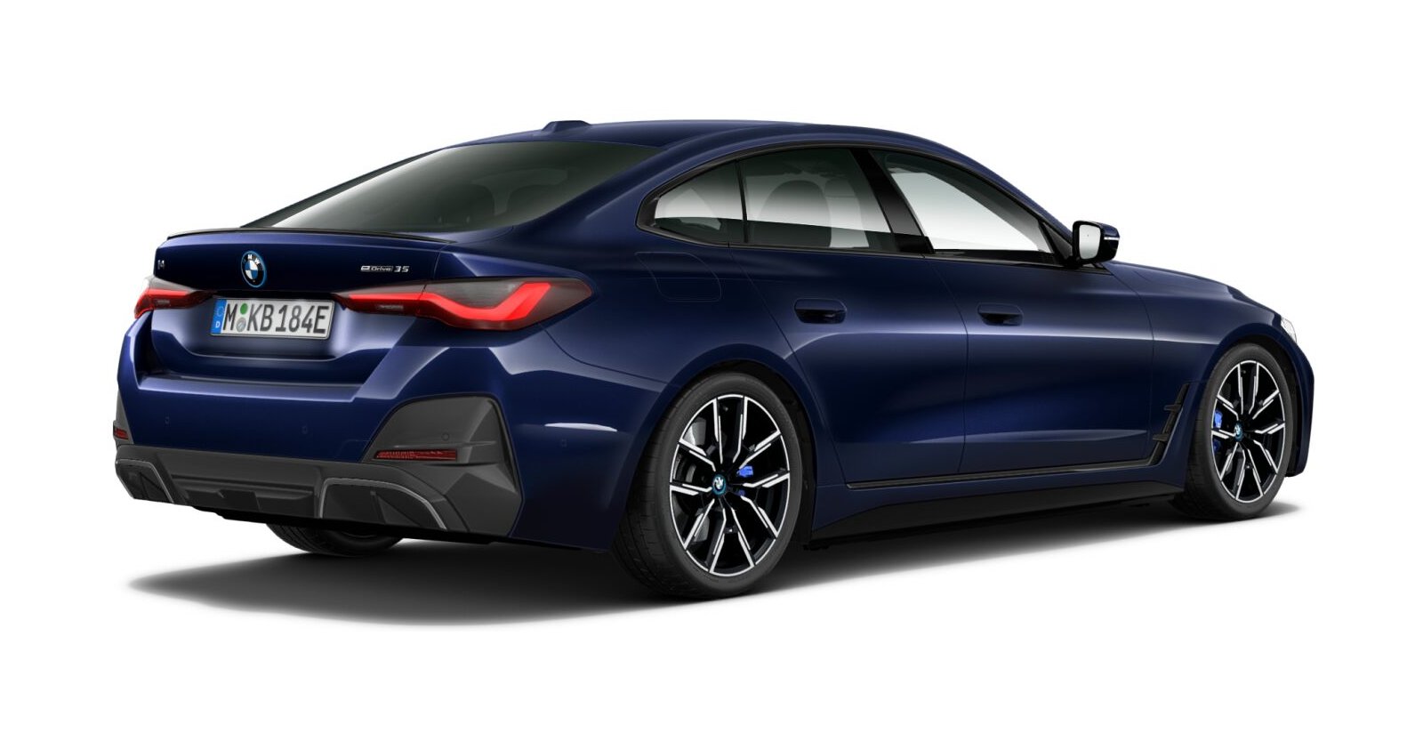 BMW BMW I in Blau von hinten BMW BMW I in Blau von hinten