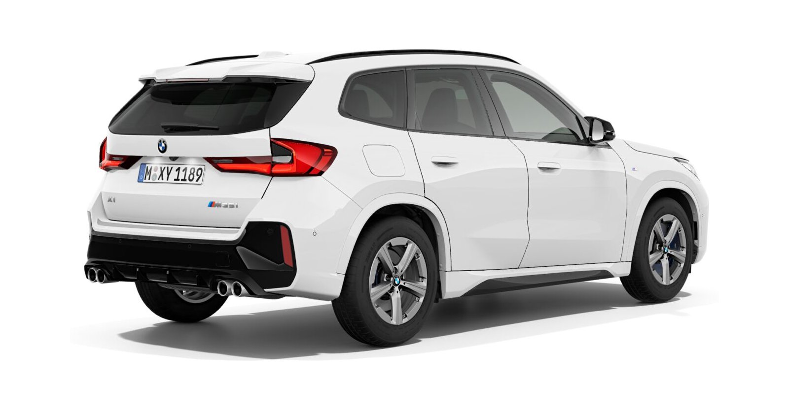 BMW BMW X in Weiß von hinten BMW BMW X in Weiß von hinten