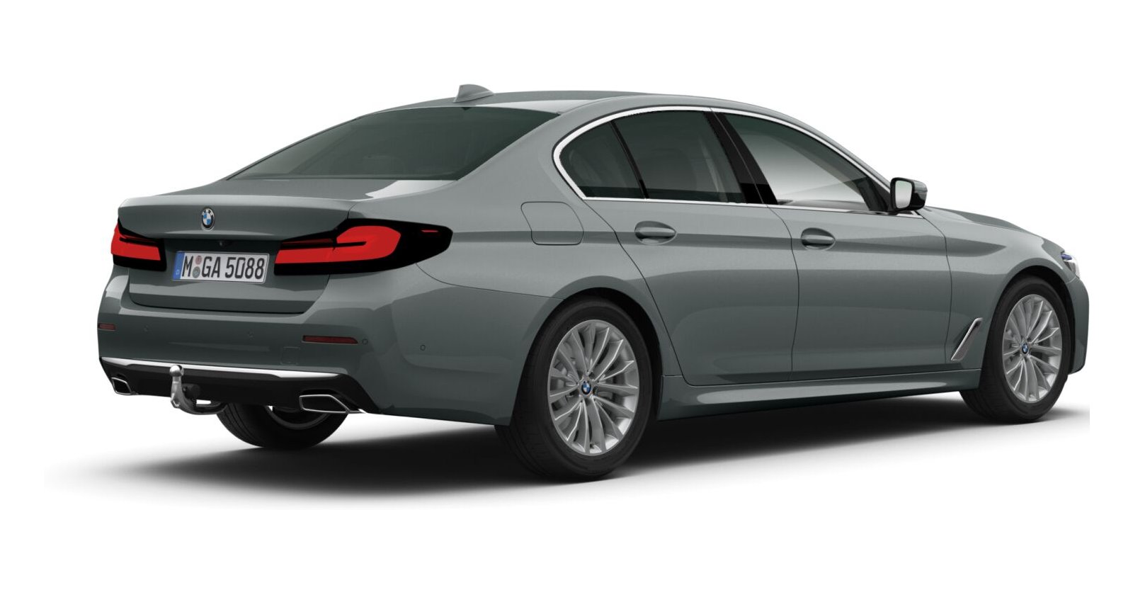 BMW BMW 5er in Grau von hinten BMW BMW 5er in Grau von hinten