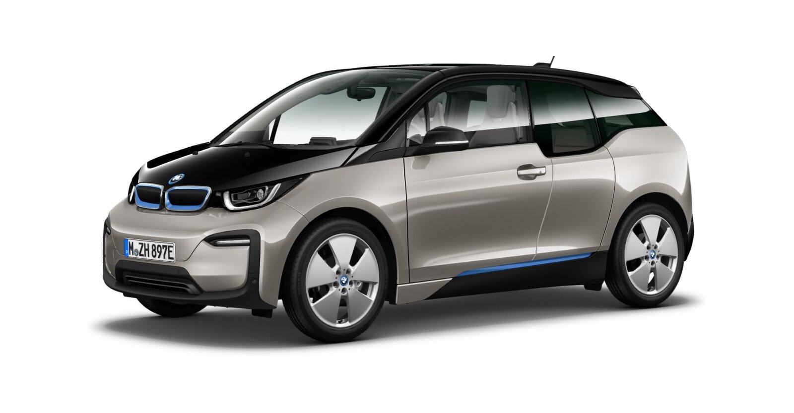 BMW i3 120Ah in Silber von vorne BMW i3 120Ah in Silber von vorne
