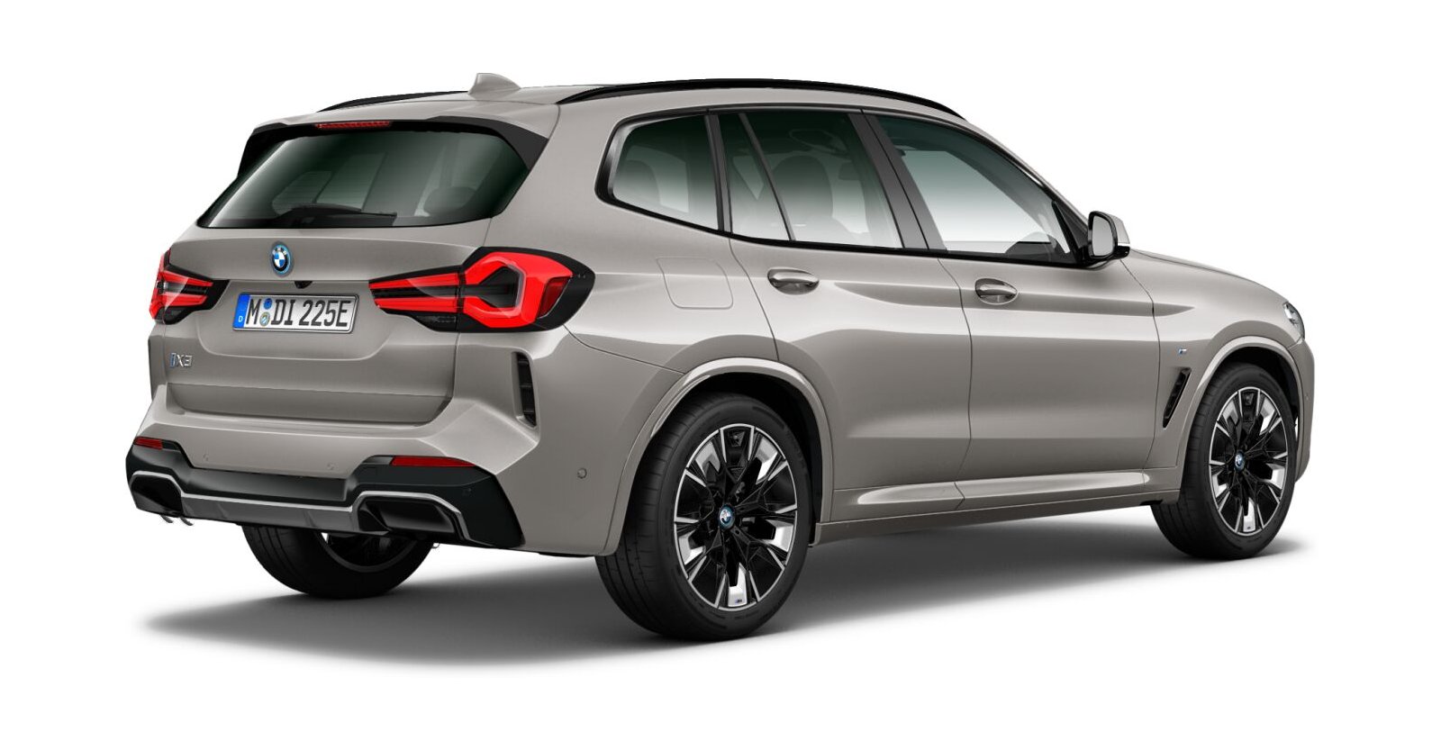 BMW BMW I in Silber von hinten BMW BMW I in Silber von hinten