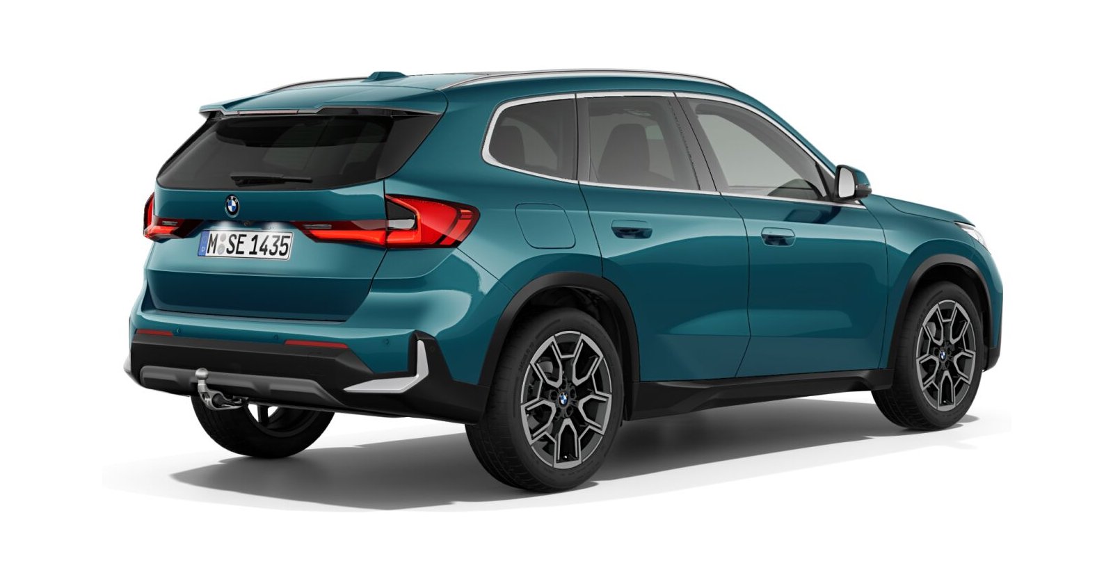 BMW BMW X in Blau von hinten BMW BMW X in Blau von hinten