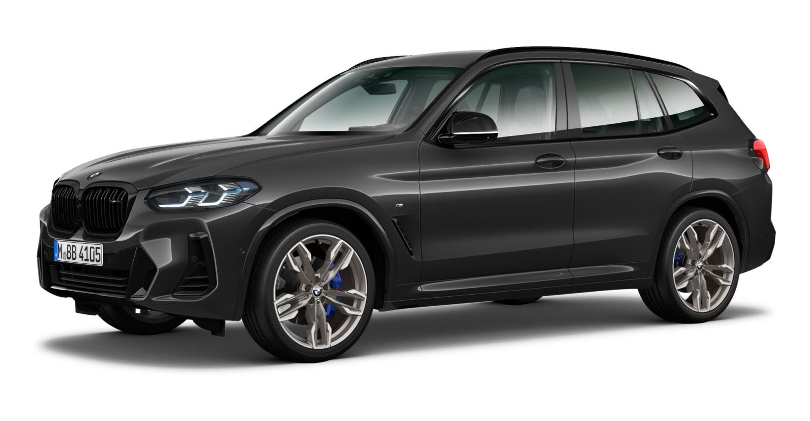 BMW X3 M40d in Grau von vorne BMW X3 M40d in Grau von vorne