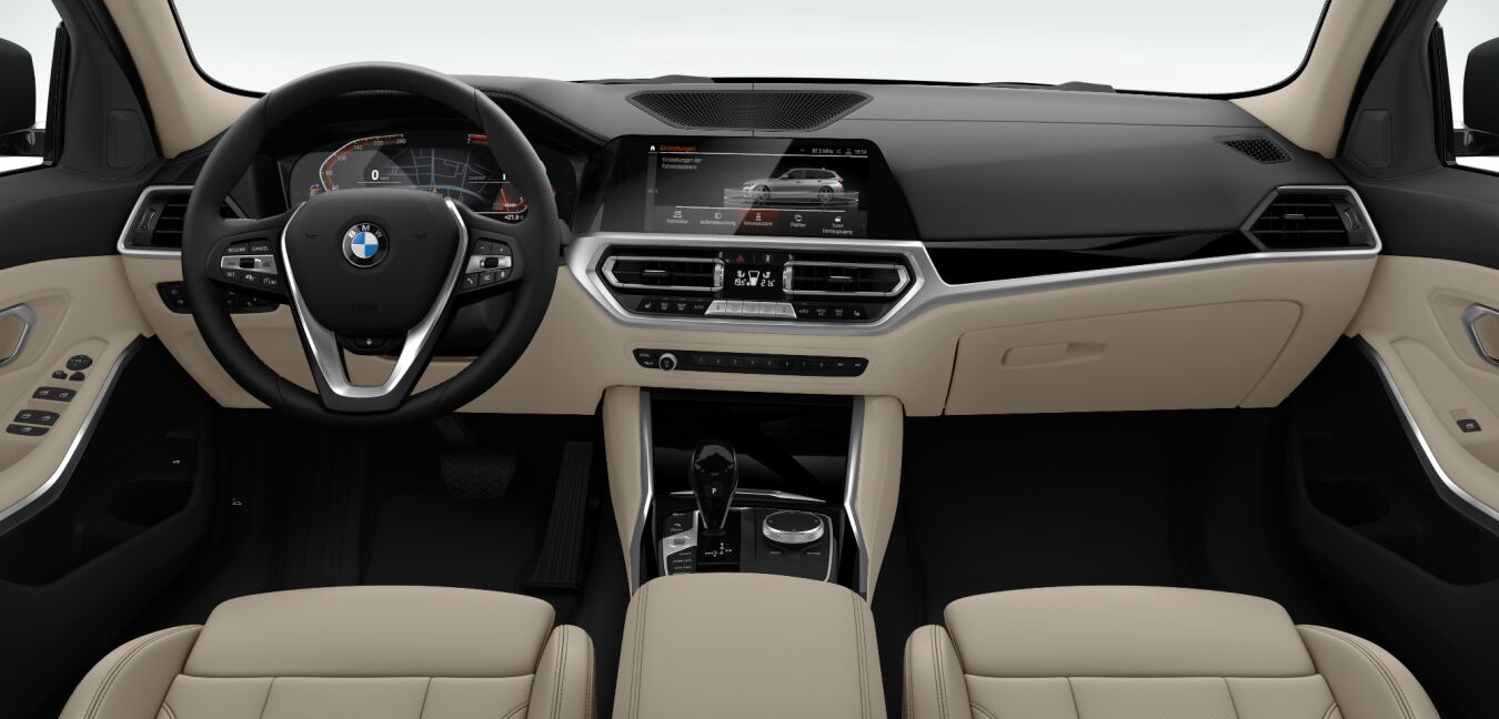 BMW BMW 3er im Innenraum von vorne BMW BMW 3er im Innenraum von vorne