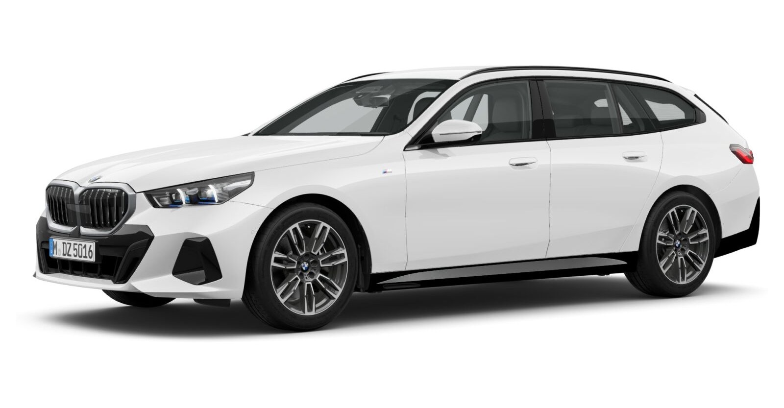 BMW BMW 5er in Weiß von vorne BMW BMW 5er in Weiß von vorne