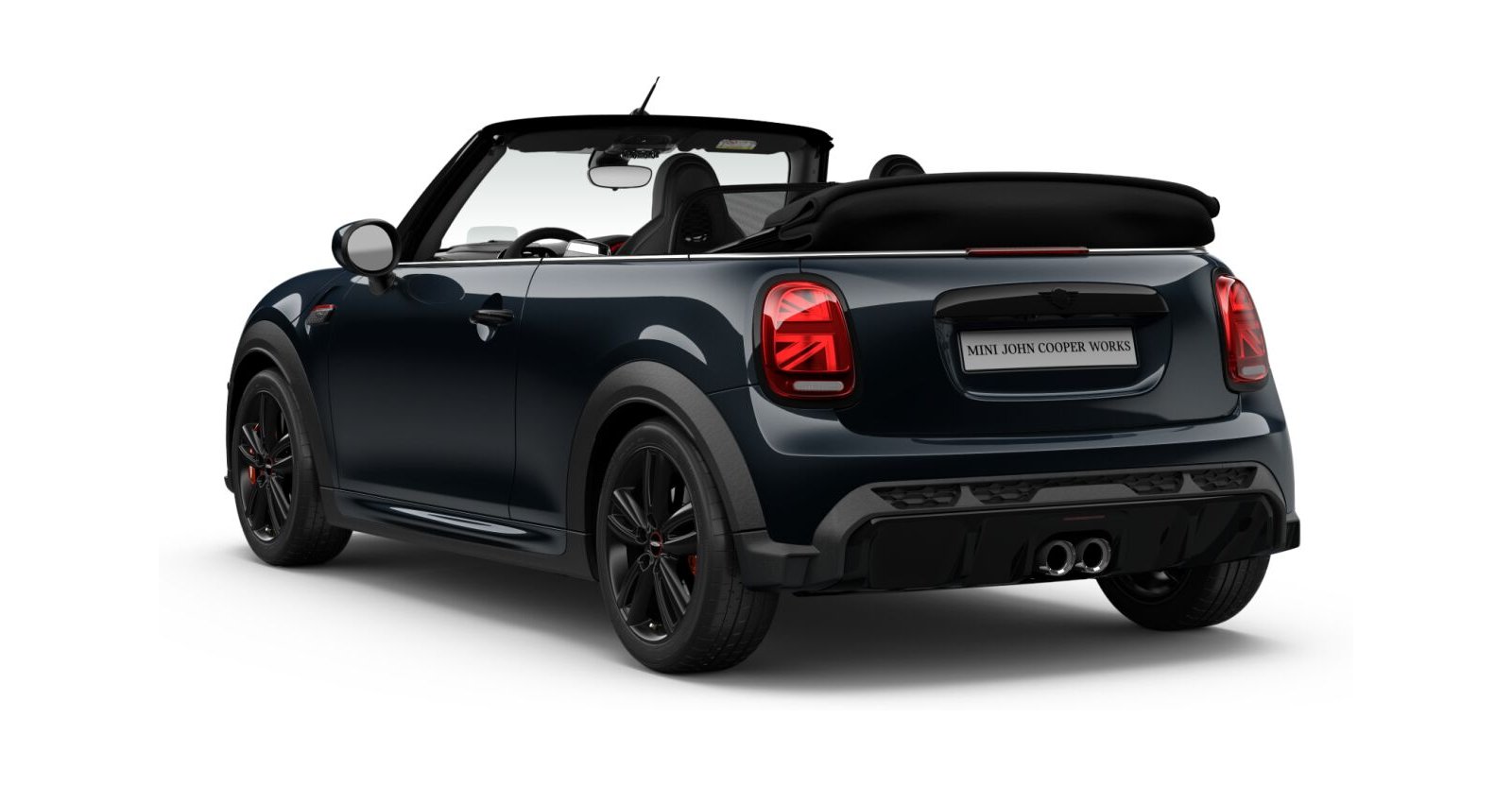 MINI MINI Cabrio in Schwarz von hinten MINI MINI Cabrio in Schwarz von hinten