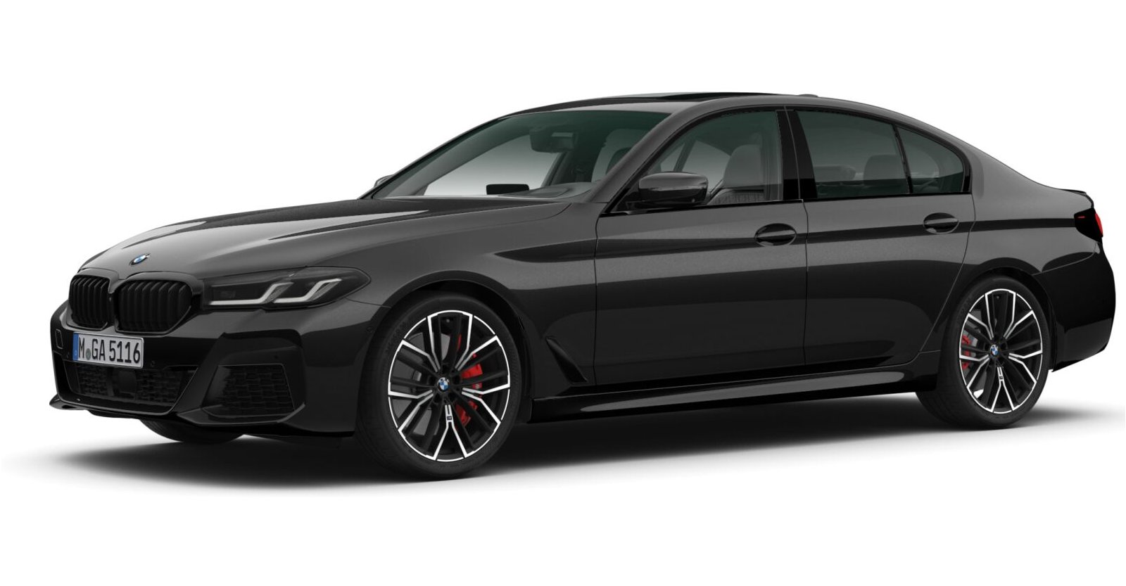 BMW BMW 5er in Schwarz von vorne BMW BMW 5er in Schwarz von vorne
