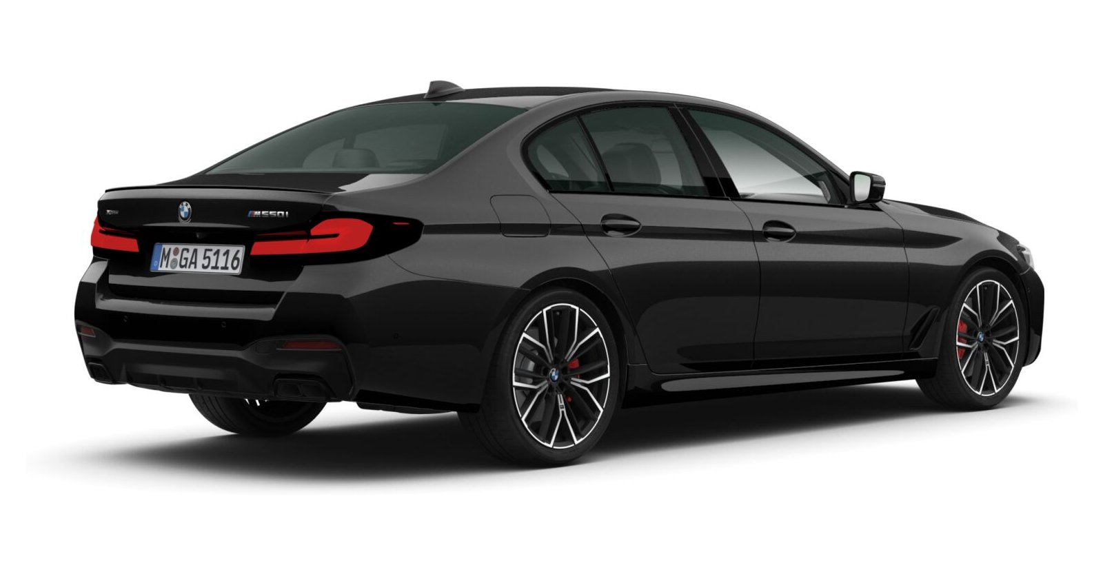 BMW BMW 5er in Schwarz von hinten BMW BMW 5er in Schwarz von hinten