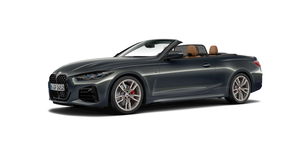 BMW M440i xDrive Cabrio in Grau von vorne BMW M440i xDrive Cabrio in Grau von vorne