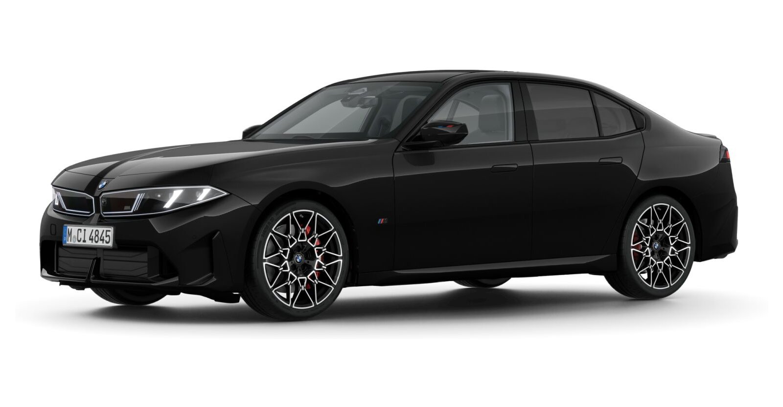 BMW BMW 3er in Schwarz von vorne
