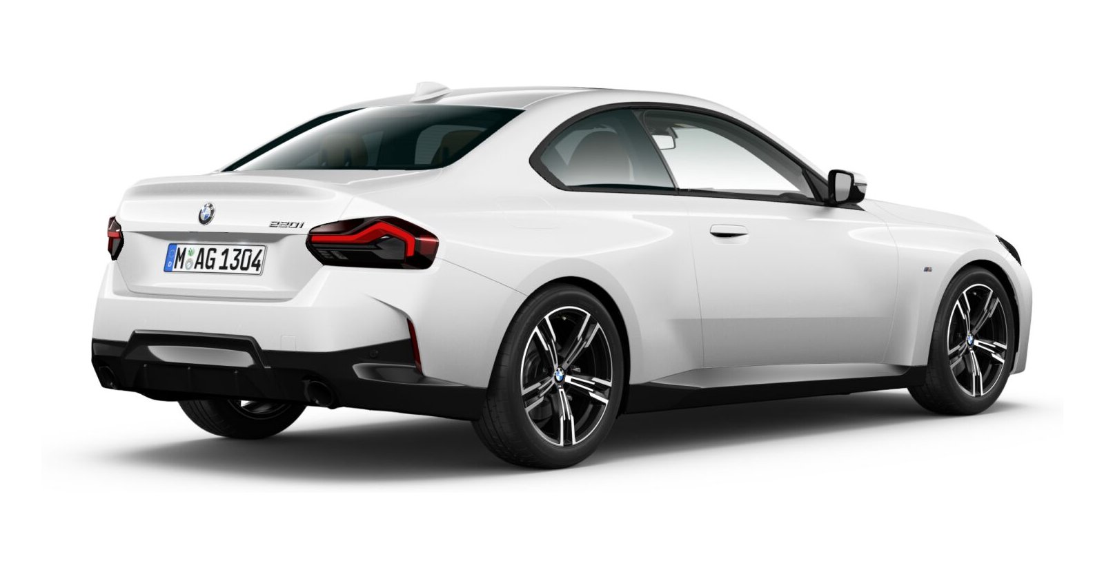 BMW BMW 2er in Weiß von hinten BMW BMW 2er in Weiß von hinten
