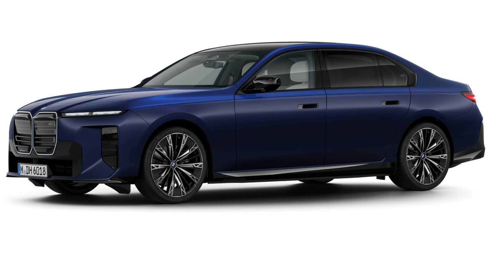 BMW BMW I in Blau von vorne BMW BMW I in Blau von vorne