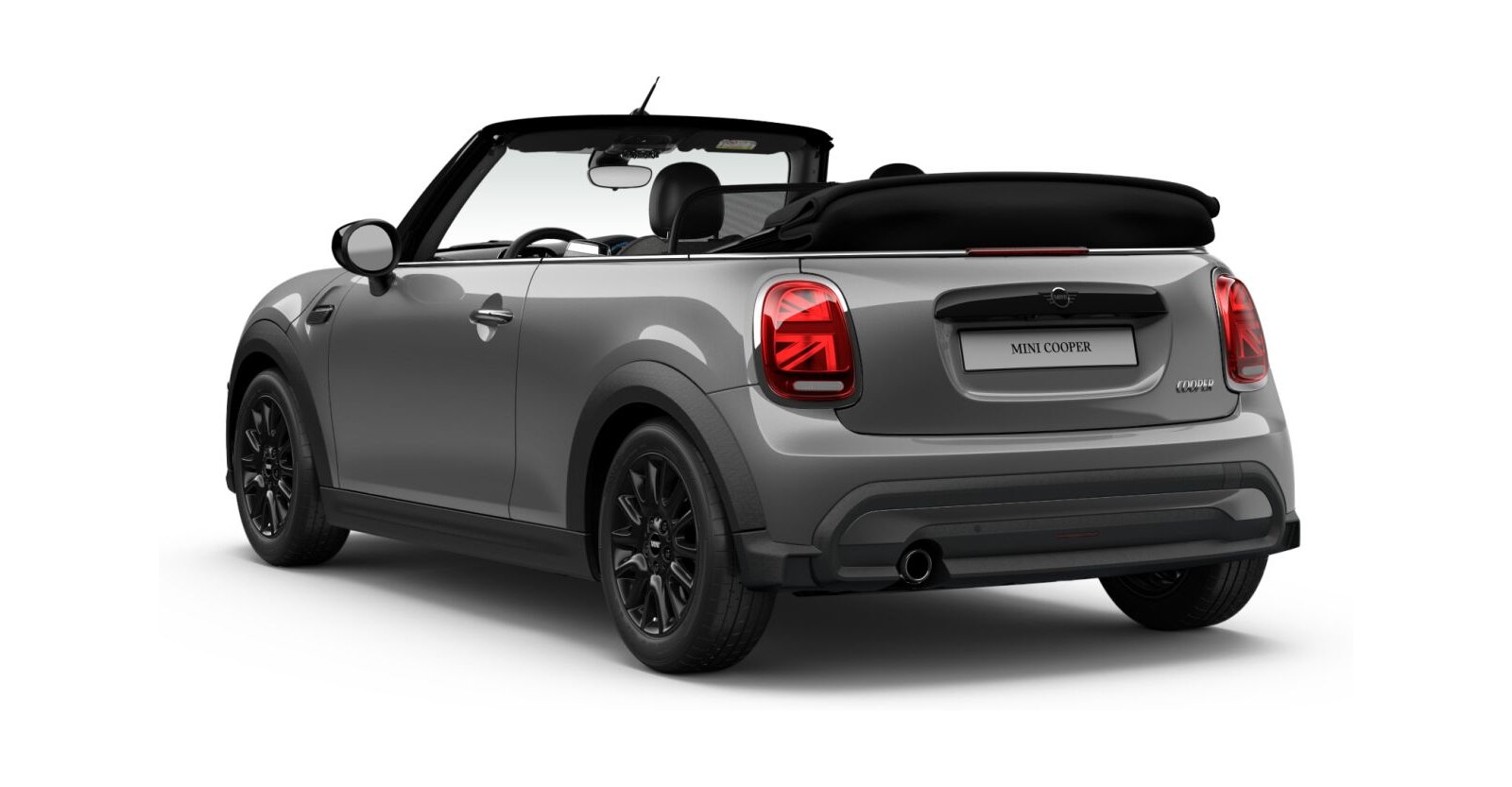 MINI MINI Cabrio in Grau von hinten