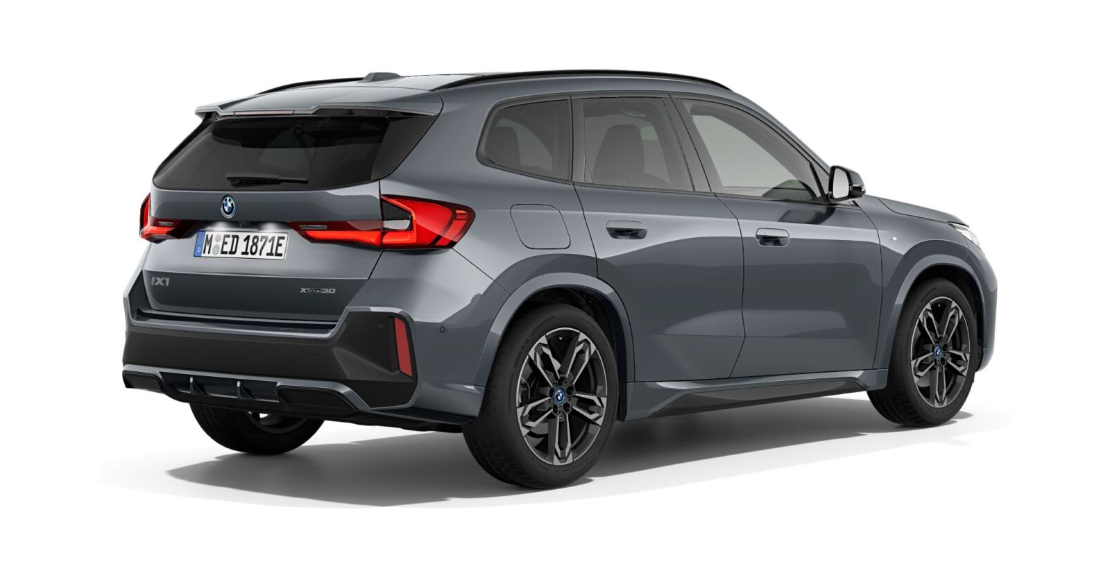 BMW BMW I in Grau von hinten