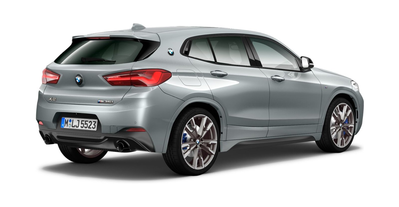 BMW BMW X in Grau von hinten BMW BMW X in Grau von hinten