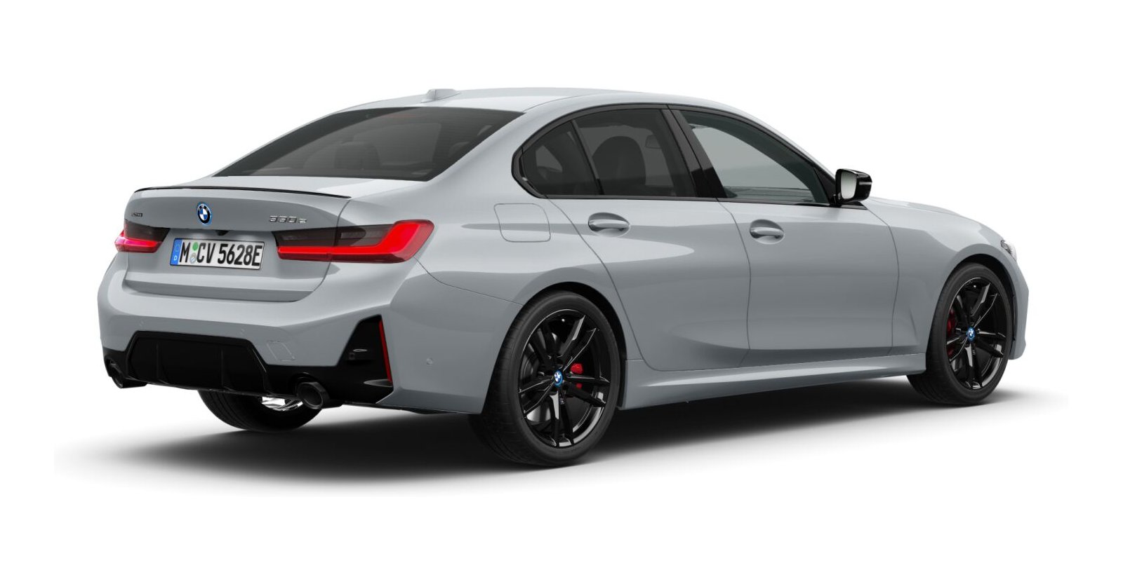 BMW BMW 3er in Grau von hinten