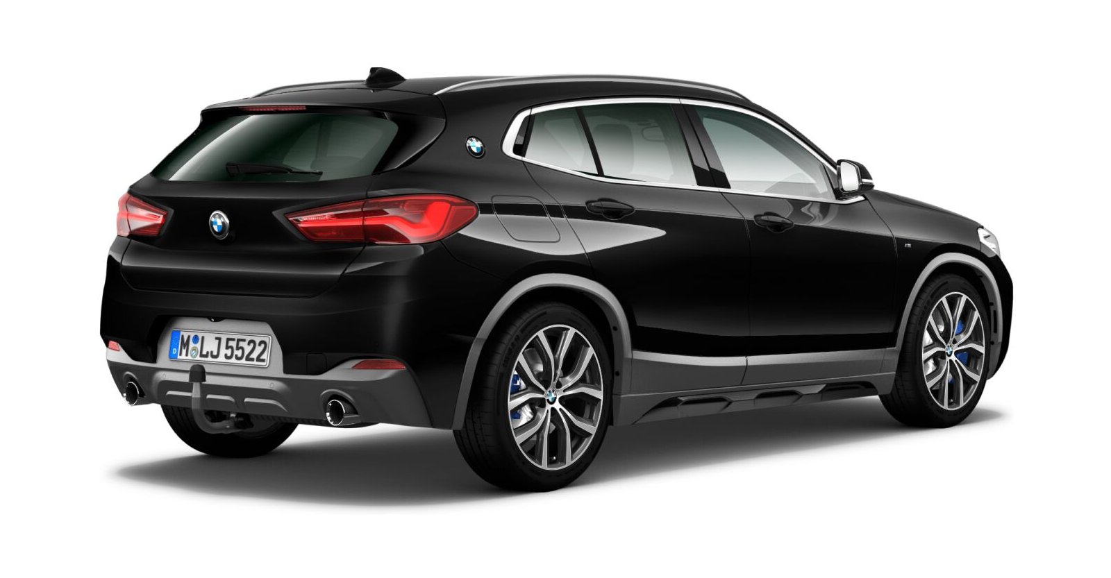 BMW BMW X in Schwarz von hinten BMW BMW X in Schwarz von hinten