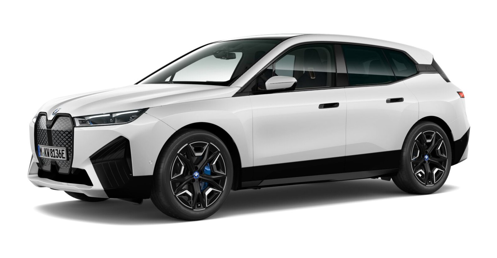BMW BMW I in Weiß von vorne BMW BMW I in Weiß von vorne