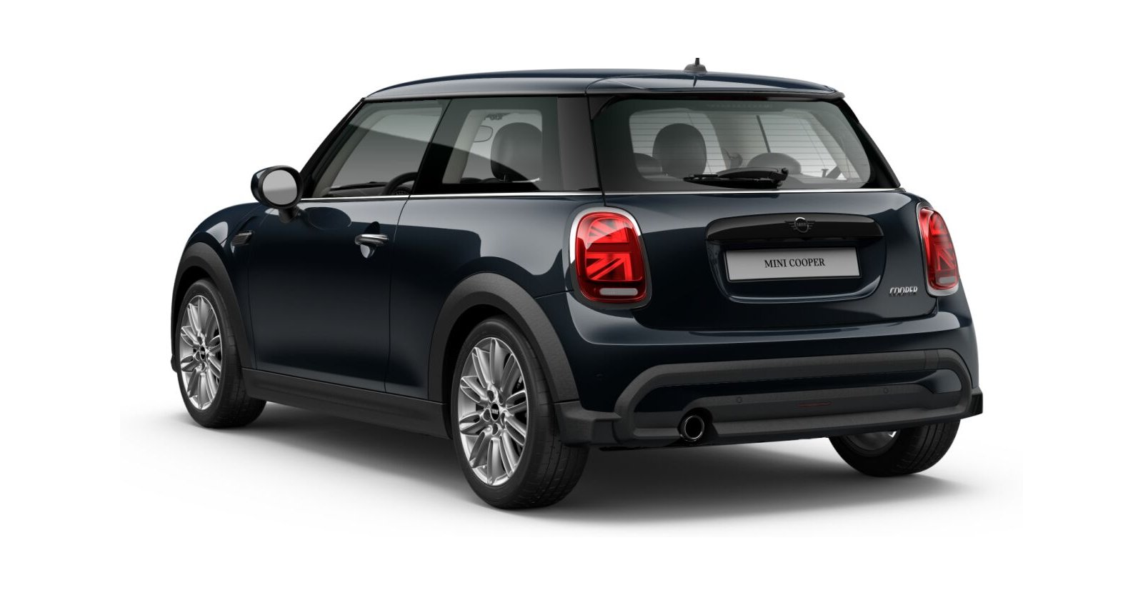 MINI MINI 3-Türer in Schwarz von hinten MINI MINI 3-Türer in Schwarz von hinten