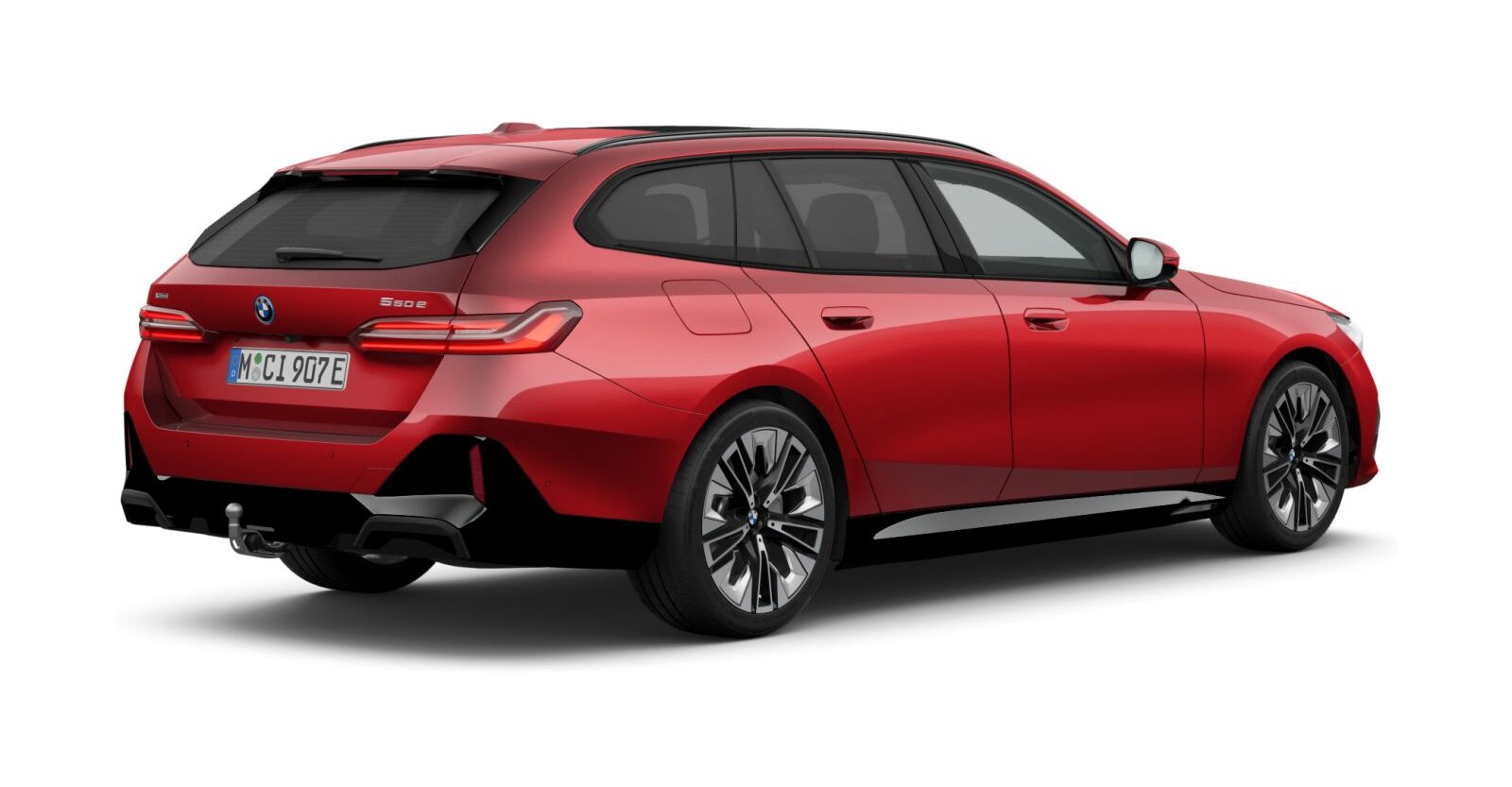 BMW BMW 5er in Rot von hinten BMW BMW 5er in Rot von hinten