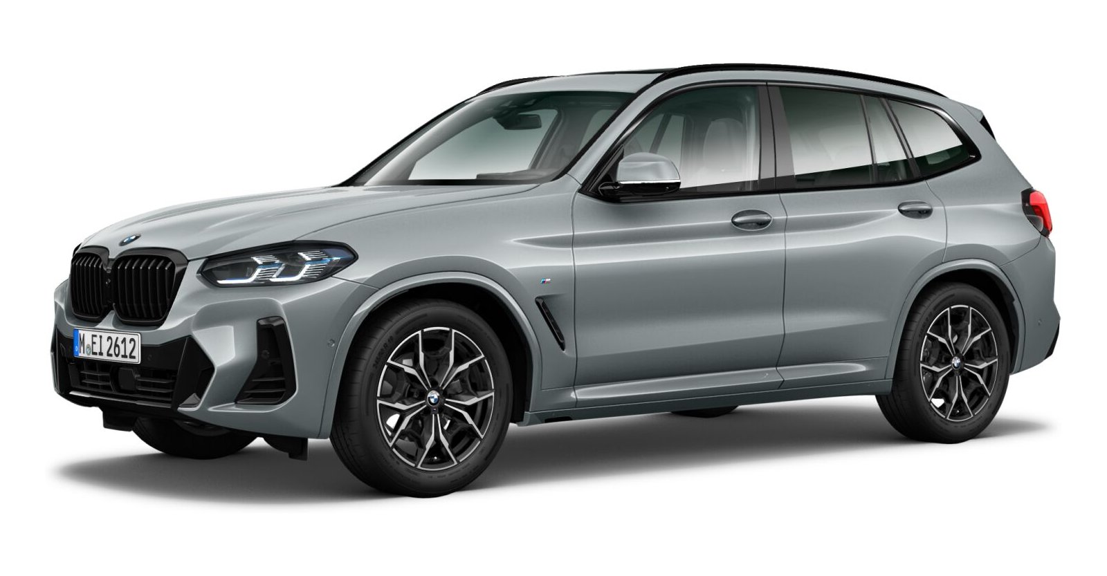 BMW X3 xDrive 30d in Grau von vorne