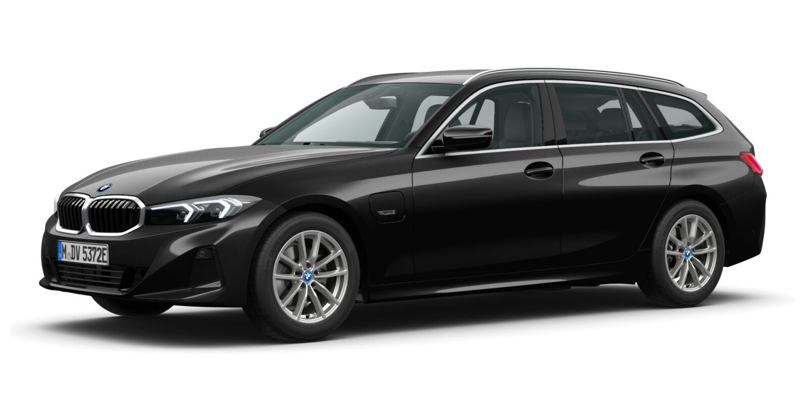 BMW BMW 3er in Schwarz von vorne BMW BMW 3er in Schwarz von vorne