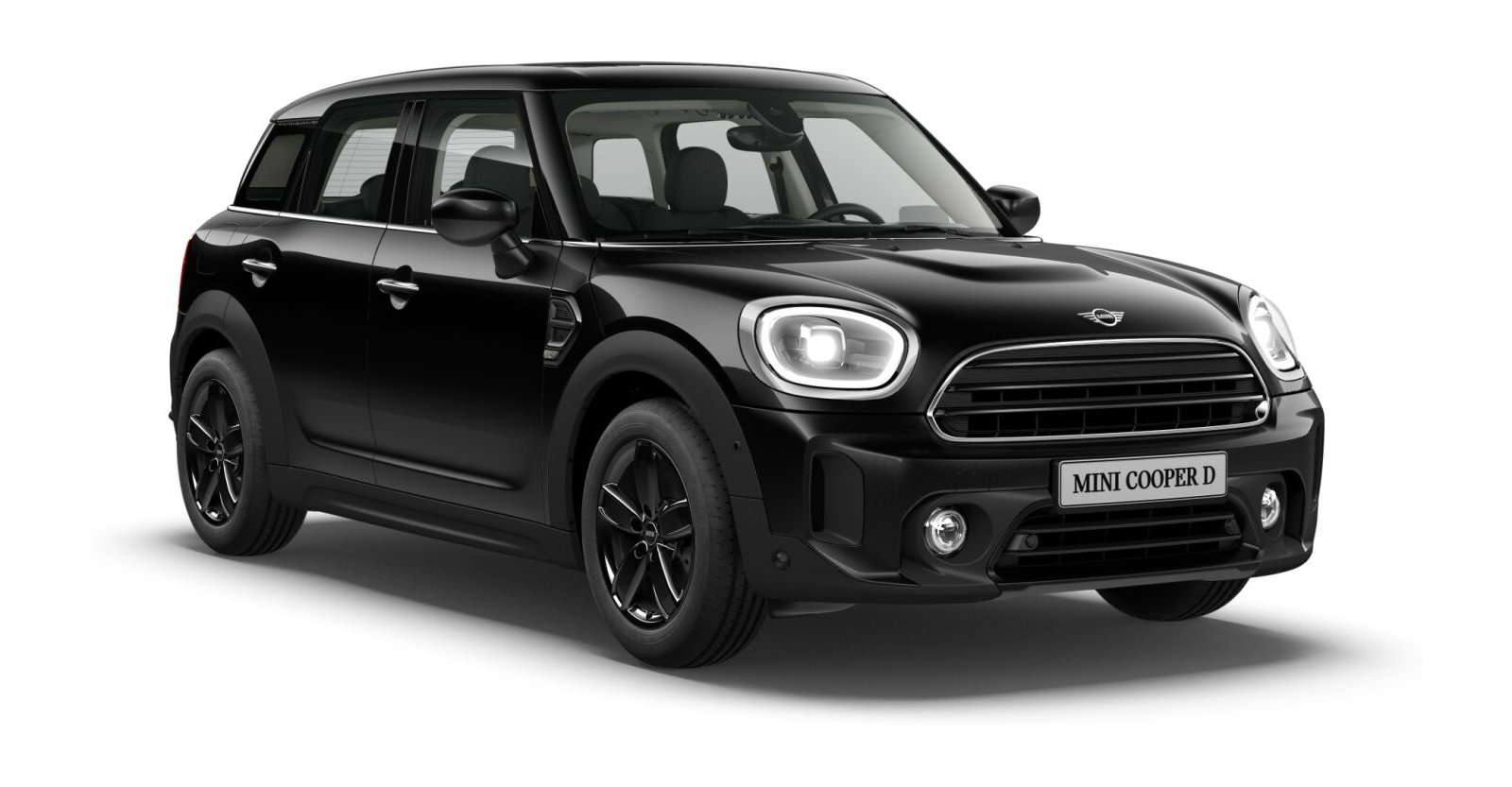 MINI Cooper D Countryman in Schwarz von vorne MINI Cooper D Countryman in Schwarz von vorne