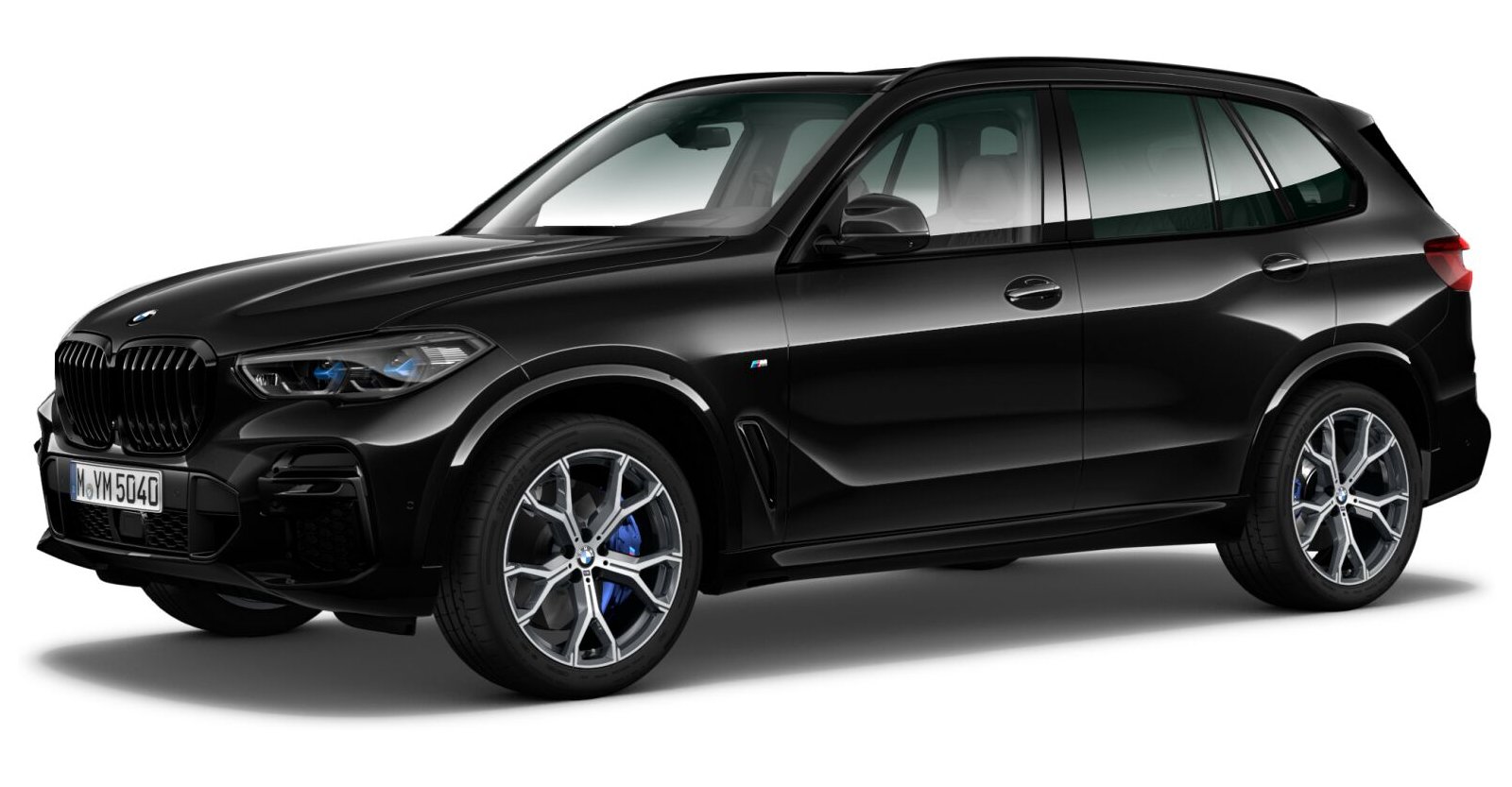 BMW X5 xDrive30d in Schwarz von vorne BMW X5 xDrive30d in Schwarz von vorne