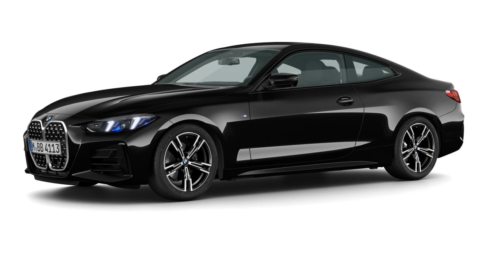 BMW BMW 4er in Schwarz von vorne BMW BMW 4er in Schwarz von vorne