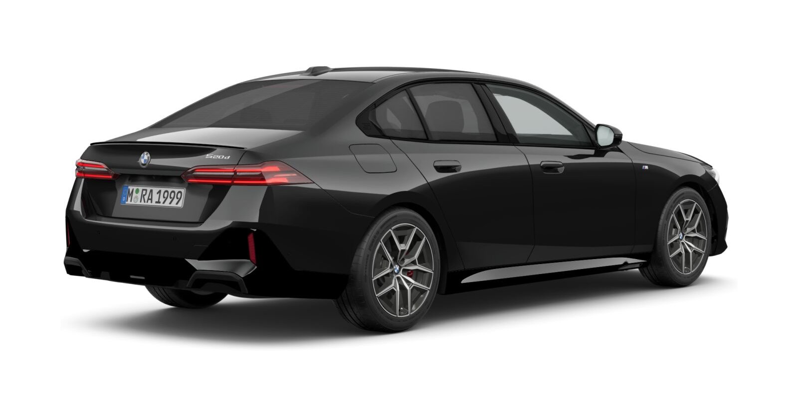 BMW BMW 5er in Schwarz von hinten BMW BMW 5er in Schwarz von hinten