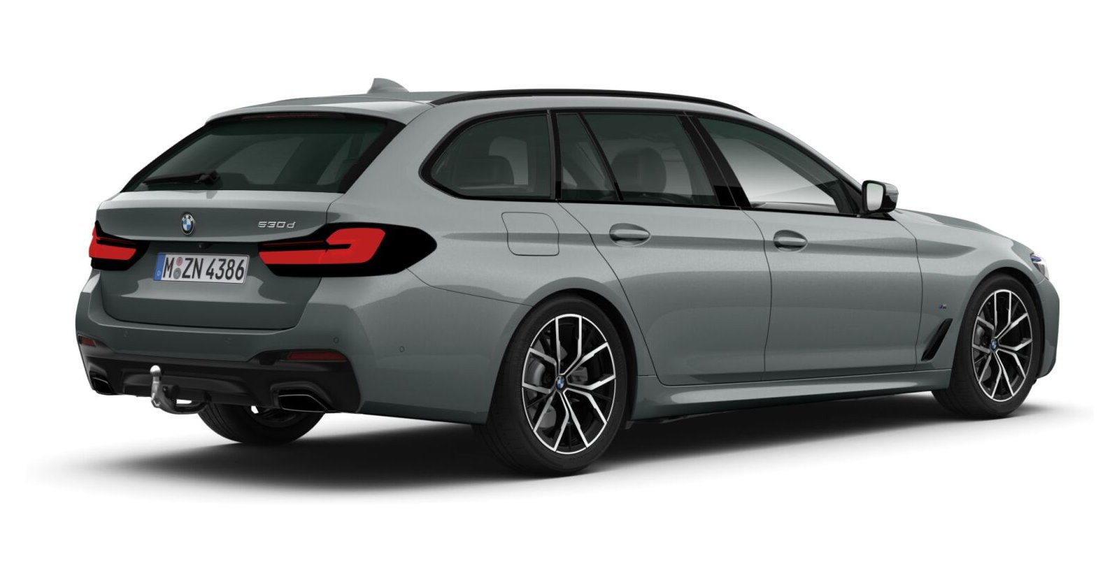 BMW BMW 5er in Grau von hinten BMW BMW 5er in Grau von hinten