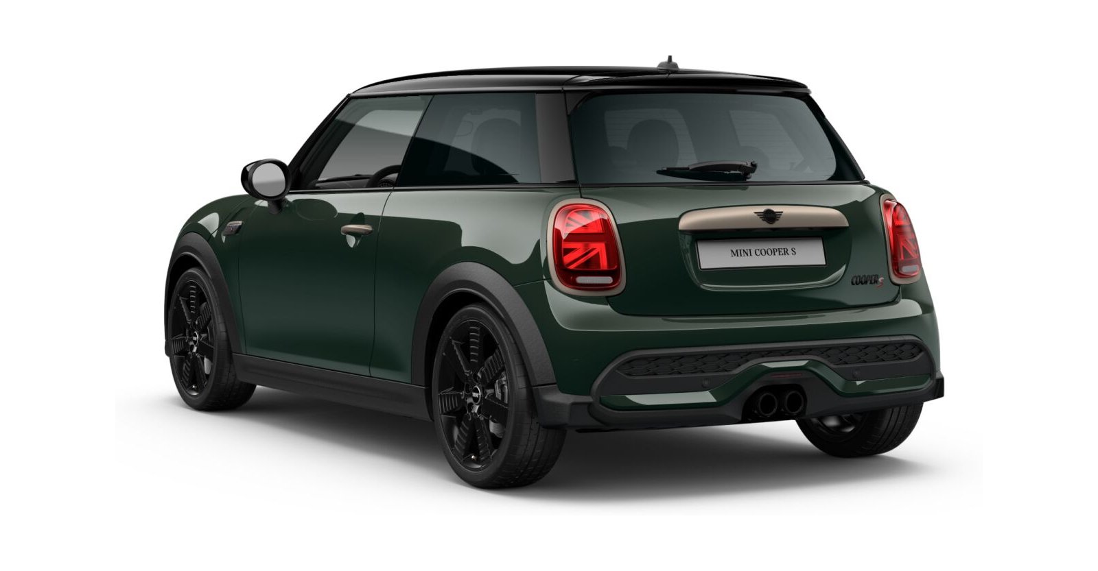 MINI MINI 3-Türer in Grün von hinten MINI MINI 3-Türer in Grün von hinten