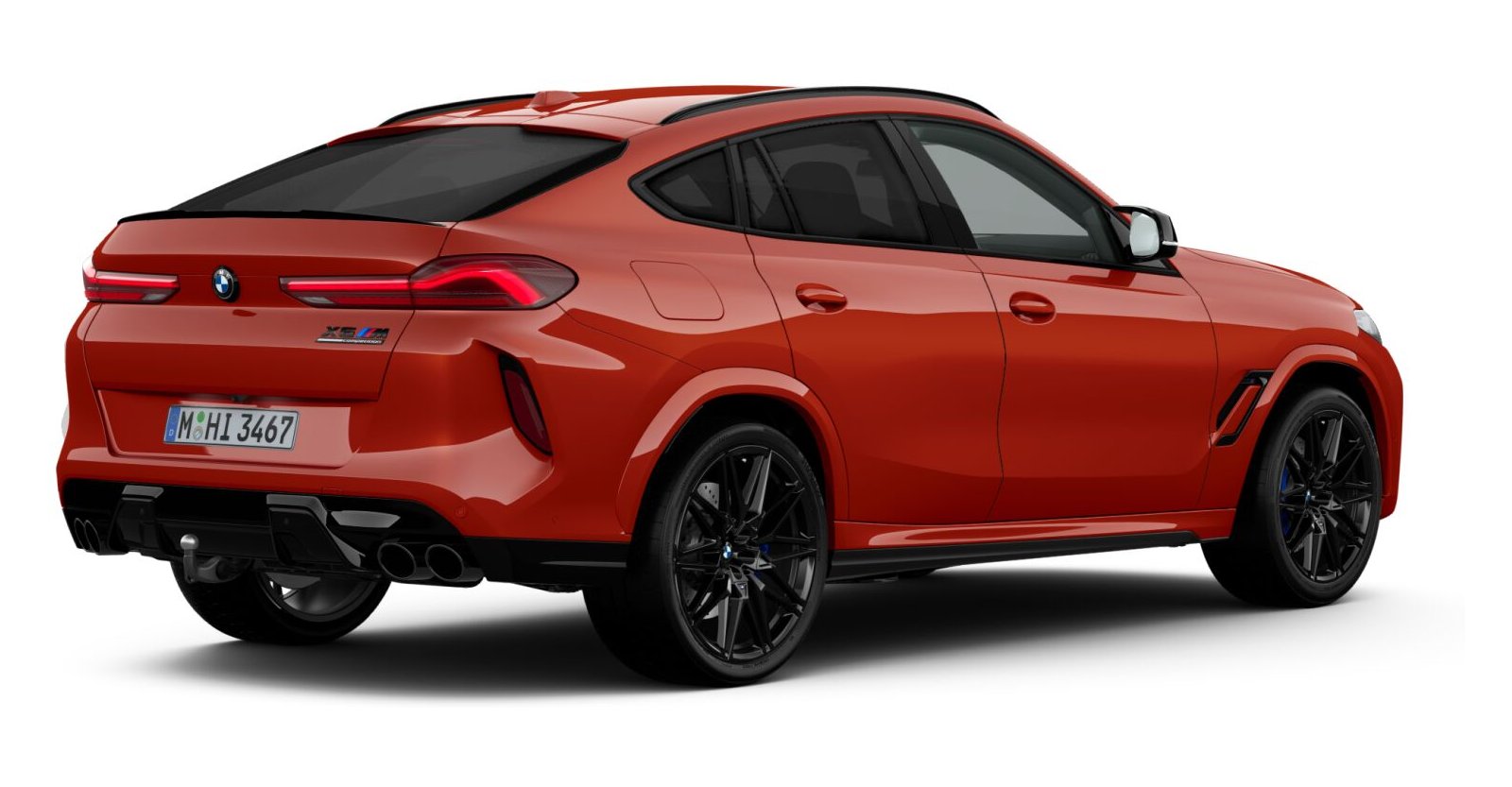 BMW BMW M in Rot von hinten