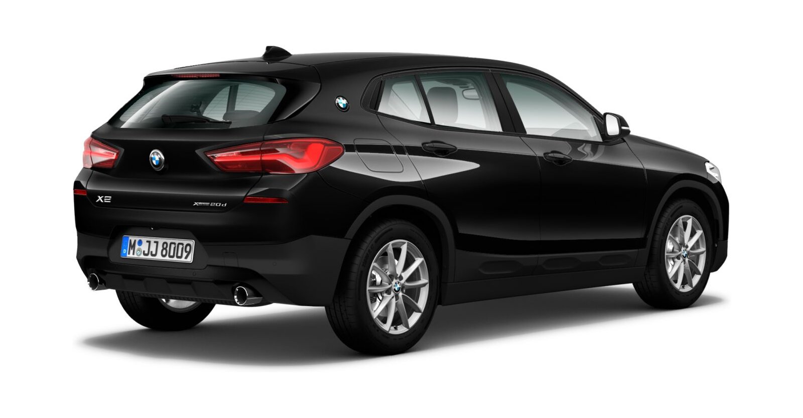 BMW BMW X in Schwarz von hinten BMW BMW X in Schwarz von hinten