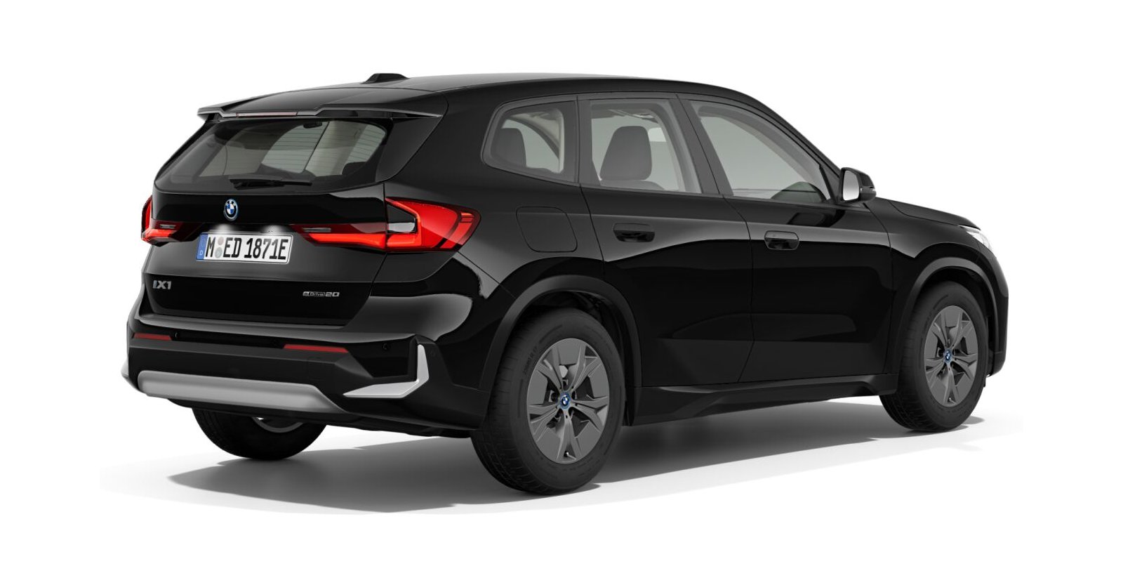 BMW BMW I in Schwarz von hinten BMW BMW I in Schwarz von hinten