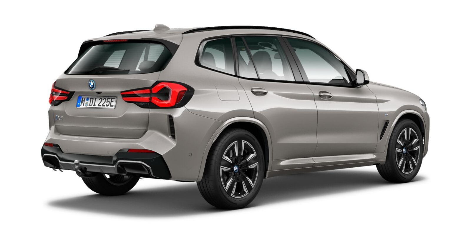 BMW BMW I in Silber von hinten BMW BMW I in Silber von hinten