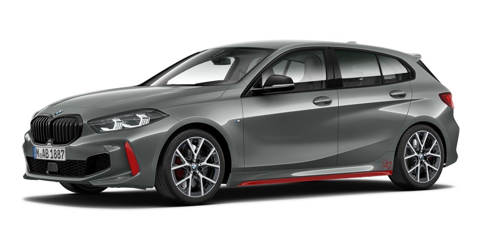 BMW BMW 1er in Grau von vorne BMW BMW 1er in Grau von vorne