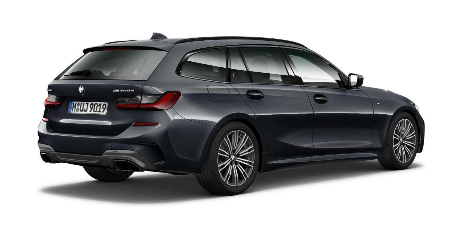 BMW BMW 3er in Grau von hinten BMW BMW 3er in Grau von hinten