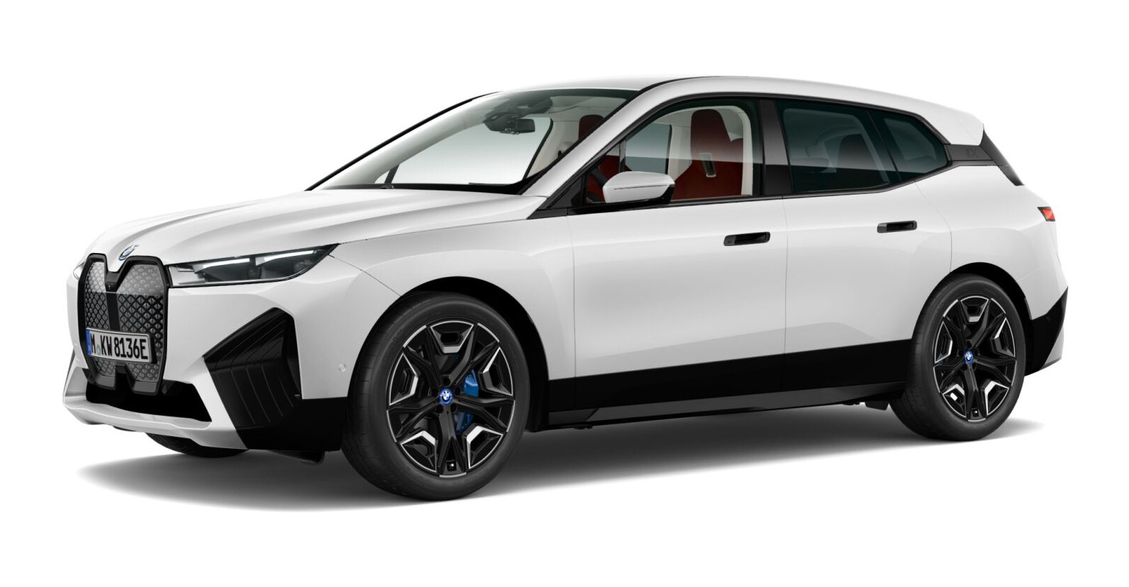 BMW BMW I in Weiß von vorne BMW BMW I in Weiß von vorne