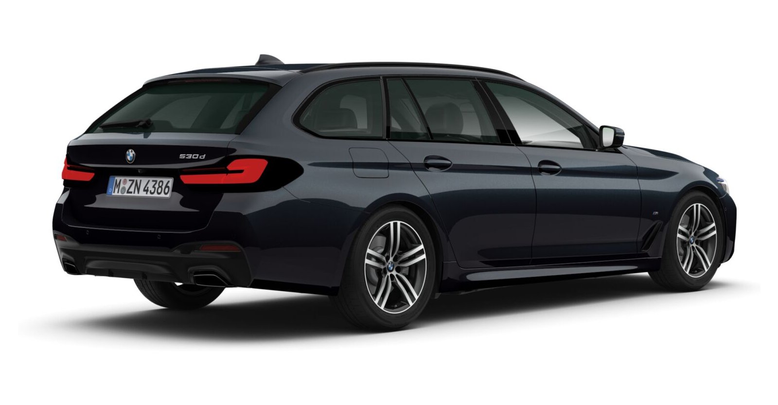 BMW BMW 5er in Schwarz von hinten BMW BMW 5er in Schwarz von hinten