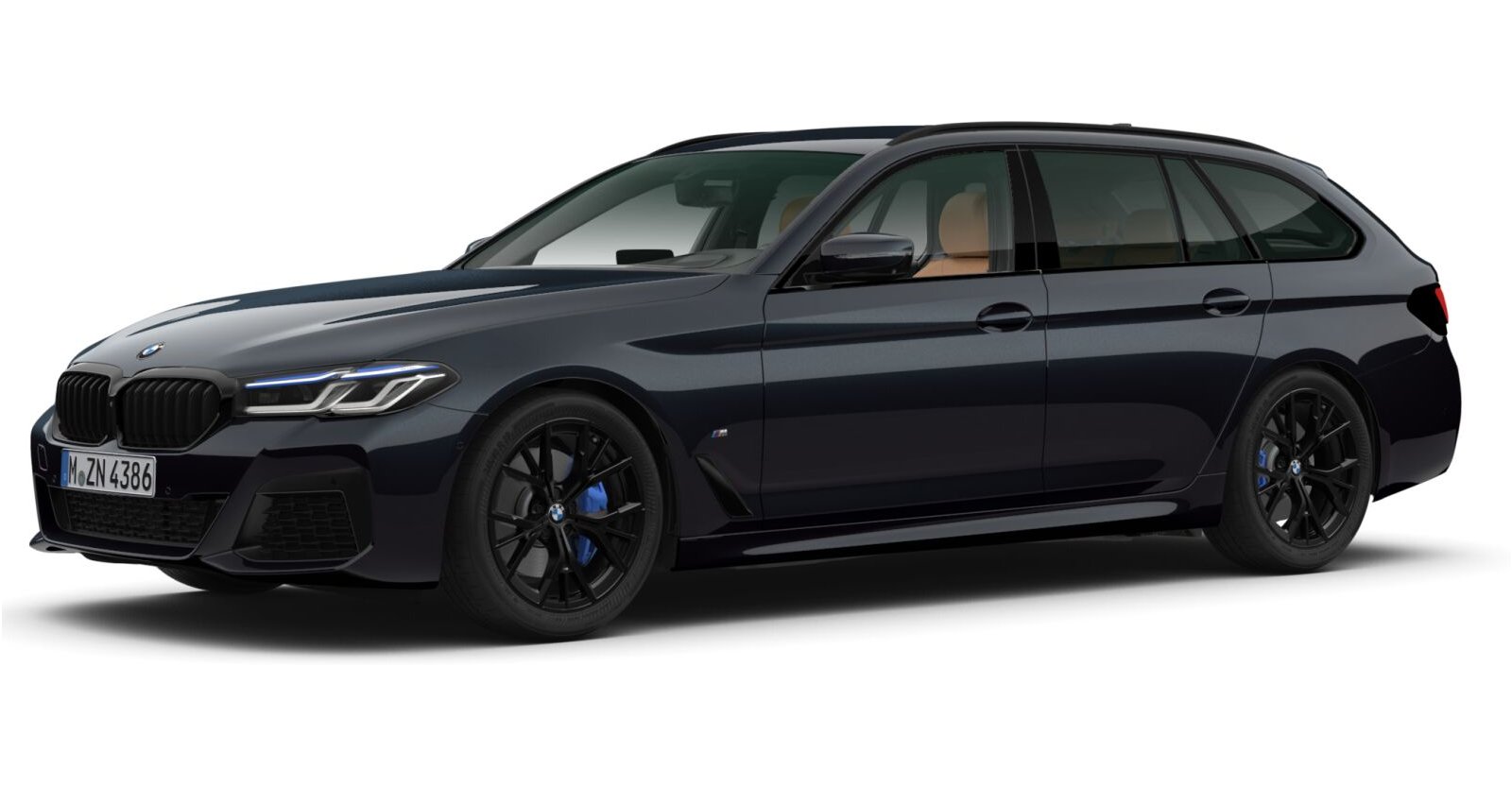 BMW BMW 5er in Schwarz von vorne BMW BMW 5er in Schwarz von vorne