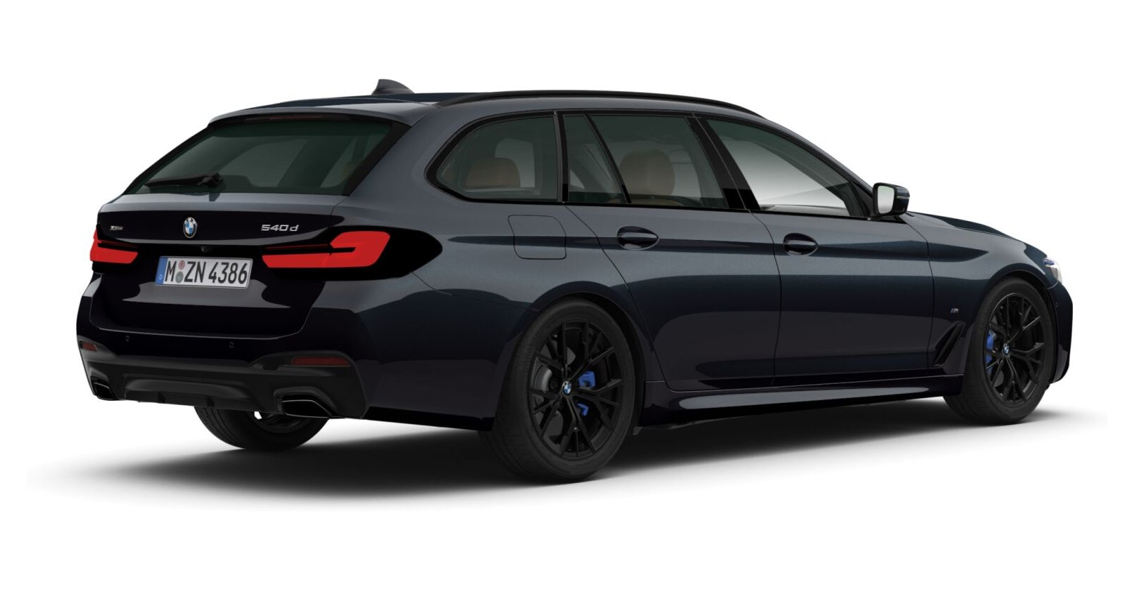 BMW BMW 5er in Schwarz von hinten BMW BMW 5er in Schwarz von hinten
