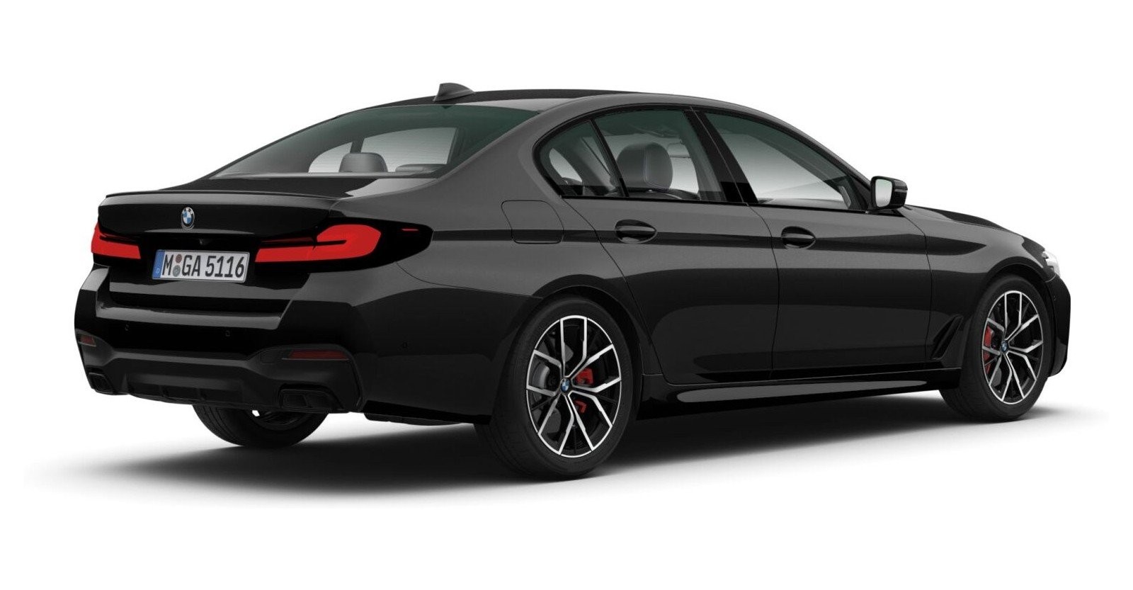 BMW BMW 5er in Schwarz von hinten BMW BMW 5er in Schwarz von hinten