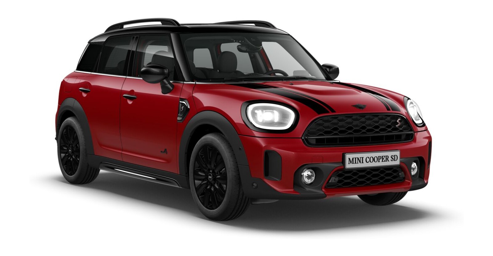 MINI Cooper SD Countryman ALL4 in Rot von vorne MINI Cooper SD Countryman ALL4 in Rot von vorne