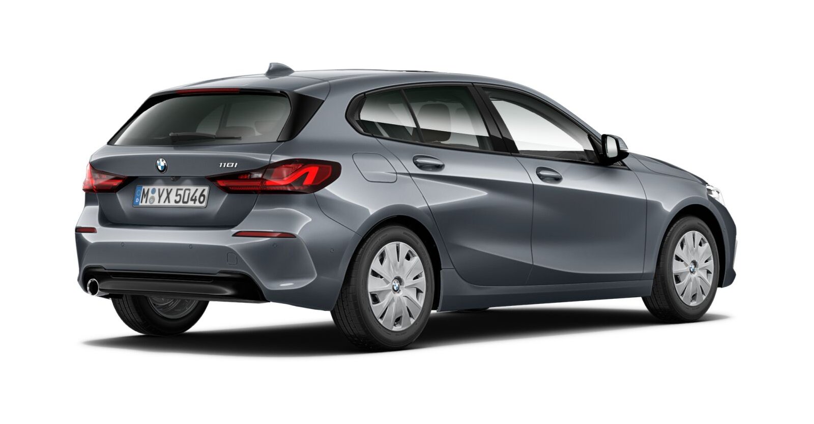 BMW BMW 1er in Grau von hinten BMW BMW 1er in Grau von hinten