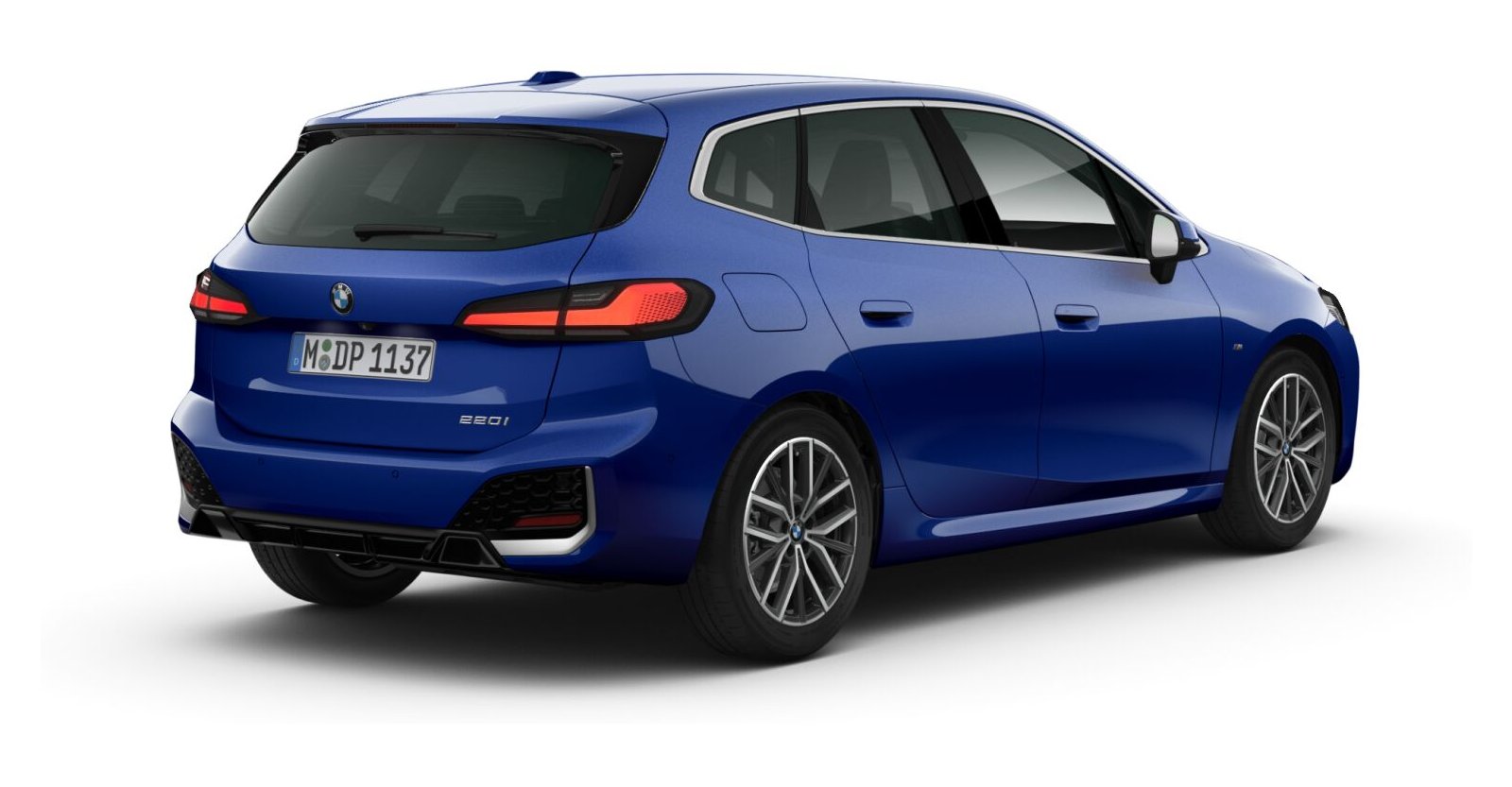 BMW BMW 2er in Blau von hinten BMW BMW 2er in Blau von hinten