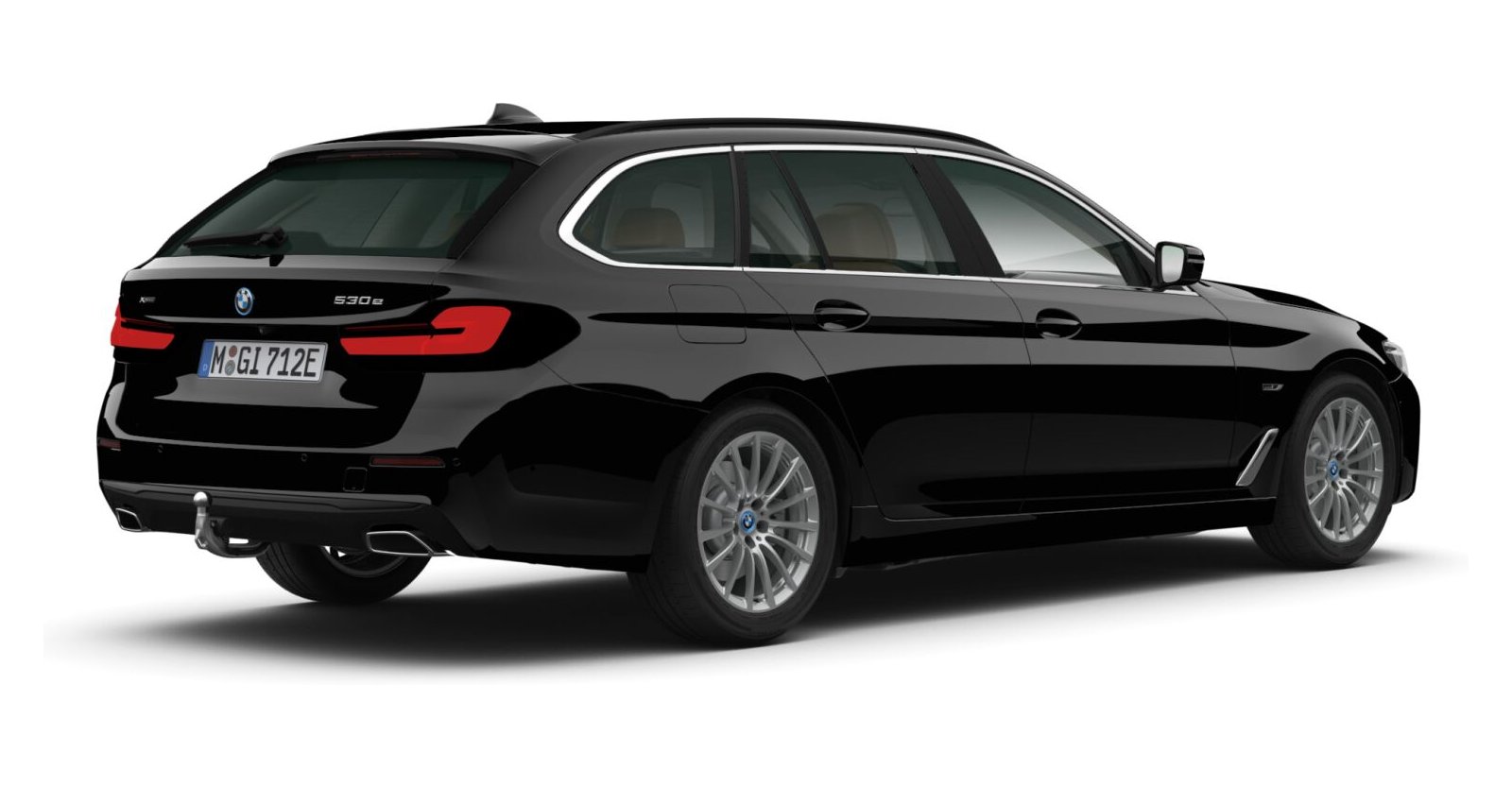 BMW BMW 5er in Schwarz von hinten BMW BMW 5er in Schwarz von hinten