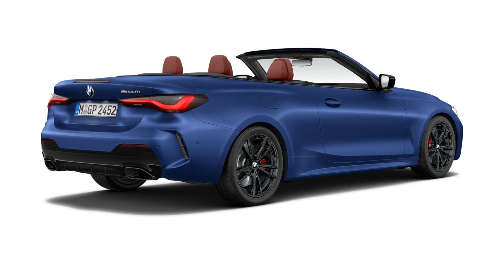 BMW BMW 4er in Blau von hinten BMW BMW 4er in Blau von hinten